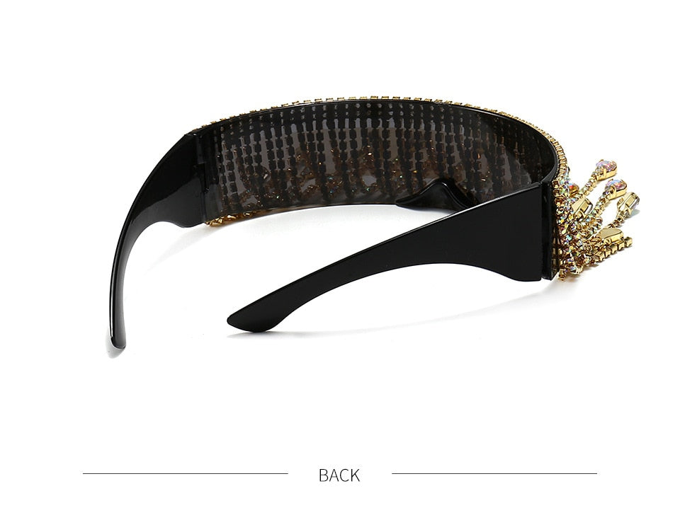  Women's Luxury Diamond Tassel Crystal Design Eyewear Sun Glasses - Women Sunglasses - DYAVOR® 