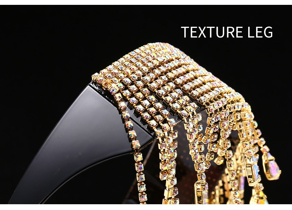  Women's Luxury Diamond Tassel Crystal Design Eyewear Sun Glasses - Women Sunglasses - DYAVOR® 