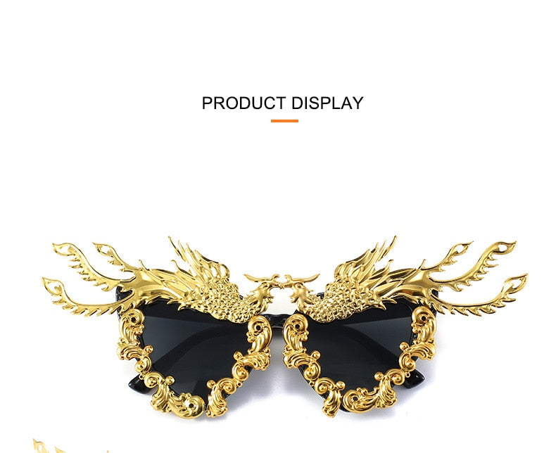  Women's Fashion Luxury Phoenix Colorful Goggle Eyewear Sun Glasses - Women Sunglasses - DYAVOR® 