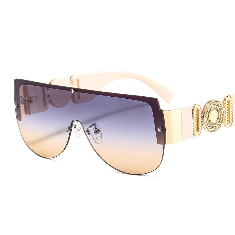  Unisex's Fashion Leopard Luxury Gradients Shield Goggle Sunglasses - Unisex Sunglasses - DYAVOR® 