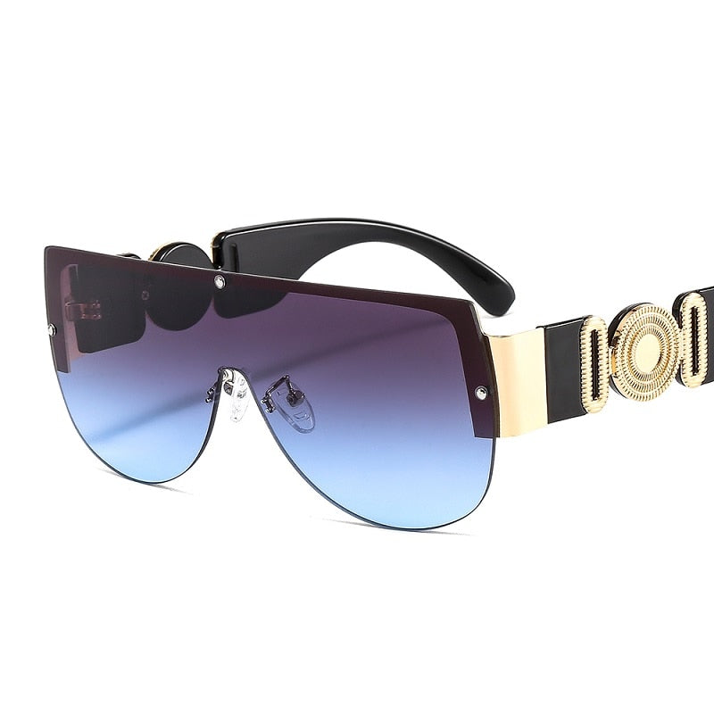 Unisex's Fashion Leopard Luxury Gradients Shield Goggle Sunglasses - Unisex Sunglasses - DYAVOR® 