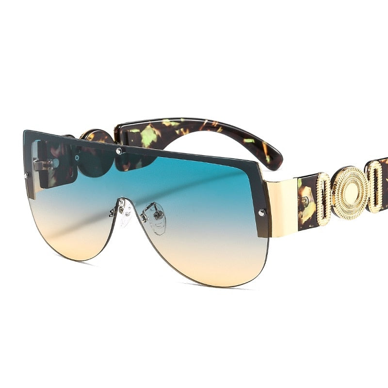  Unisex's Fashion Leopard Luxury Gradients Shield Goggle Sunglasses - Unisex Sunglasses - DYAVOR® 