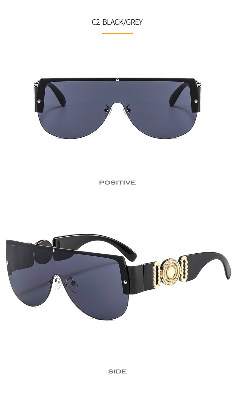  Unisex's Fashion Leopard Luxury Gradients Shield Goggle Sunglasses - Unisex Sunglasses - DYAVOR® 