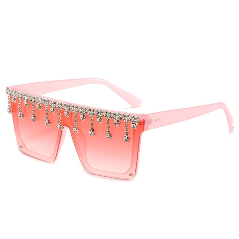  Women's Fashion Square Tassel Oversized UV400 Eyewear Sunglasses - Women Sunglasses - DYAVOR® 