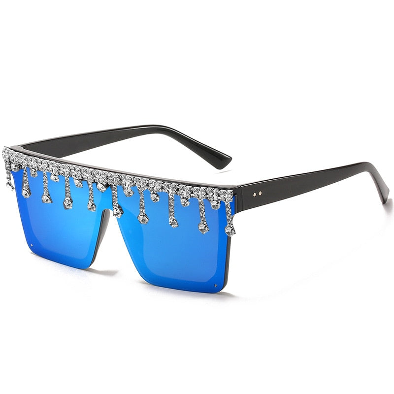  Women's Fashion Square Tassel Oversized UV400 Eyewear Sunglasses - Women Sunglasses - DYAVOR® 