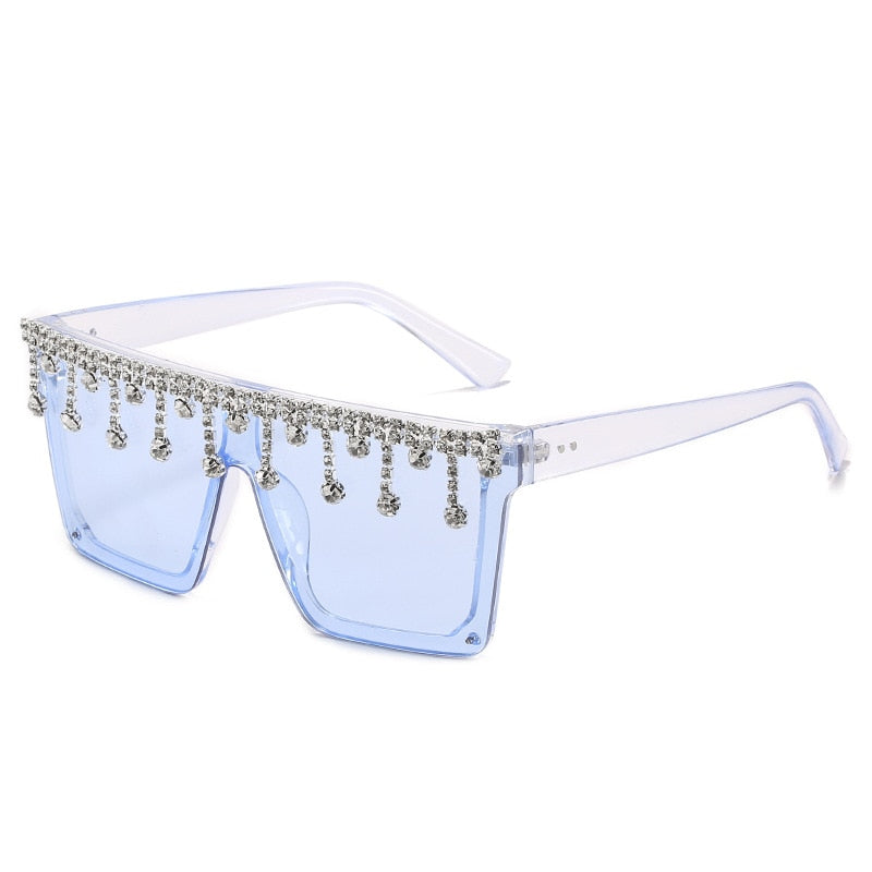  Women's Fashion Square Tassel Oversized UV400 Eyewear Sunglasses - Women Sunglasses - DYAVOR® 