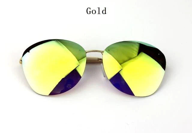  Fashion Vintage Rimless Designer Sunglasses with Coating for Women - Women Sunglasses - DYAVOR® 