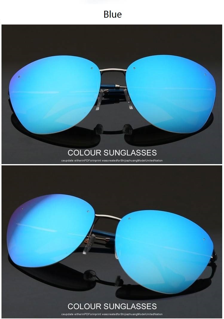  Fashion Vintage Rimless Designer Sunglasses with Coating for Women - Women Sunglasses - DYAVOR® 