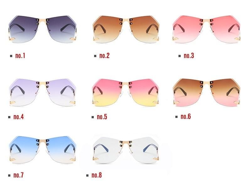  Fashion Women's 32g Alloy Gradient Irregular Frameless Sunglasses - Women Sunglasses - DYAVOR® 