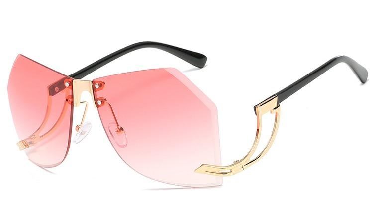  Fashion Women's 32g Alloy Gradient Irregular Frameless Sunglasses - Women Sunglasses - DYAVOR® 