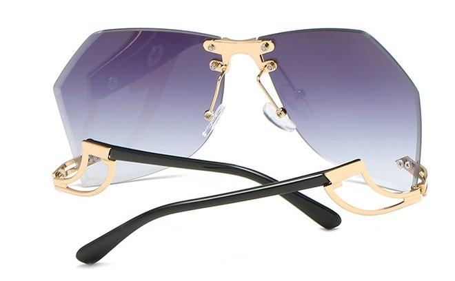  Fashion Women's 32g Alloy Gradient Irregular Frameless Sunglasses - Women Sunglasses - DYAVOR® 