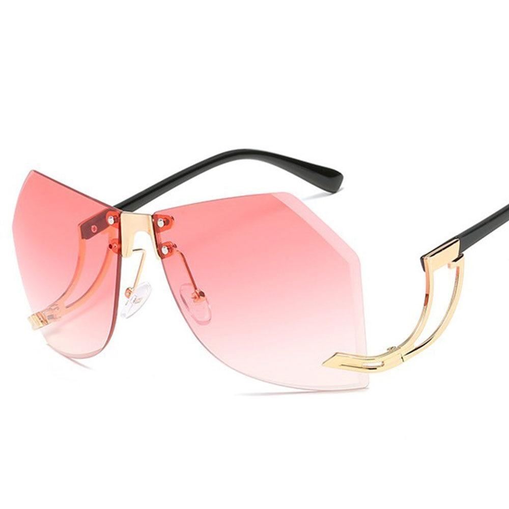  Fashion Women's 32g Alloy Gradient Irregular Frameless Sunglasses - Women Sunglasses - DYAVOR® 