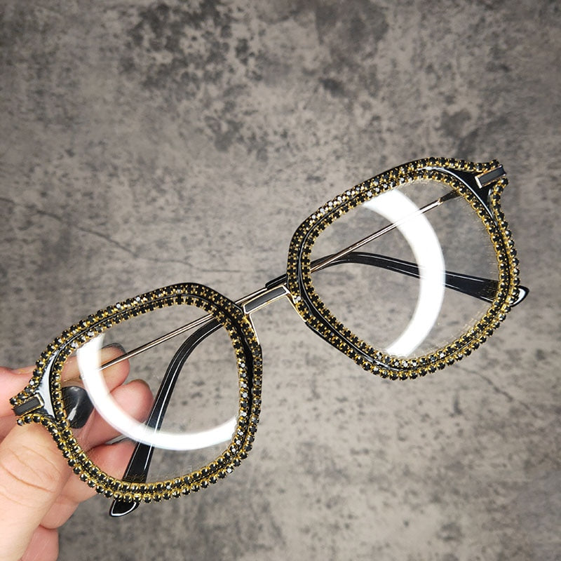  Women's Vintage Square Designer Shades Diamond Cat Eye Sunglasses - Women Sunglasses - DYAVOR® 