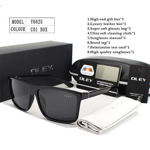  HD Polarized Unisex Sunglasses Accessories with Designer Retro Square Frame - Unisex Sunglasses - DYAVOR® 