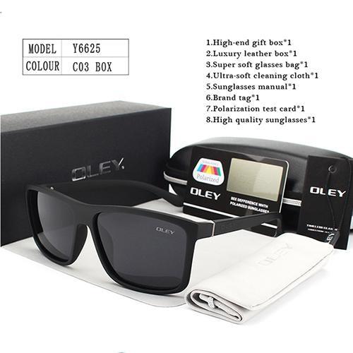  HD Polarized Unisex Sunglasses Accessories with Designer Retro Square Frame - Unisex Sunglasses - DYAVOR® 