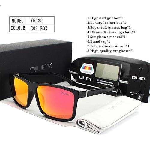  HD Polarized Unisex Sunglasses Accessories with Designer Retro Square Frame - Unisex Sunglasses - DYAVOR® 