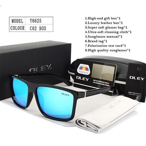  HD Polarized Unisex Sunglasses Accessories with Designer Retro Square Frame - Unisex Sunglasses - DYAVOR® 