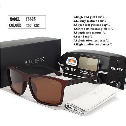  HD Polarized Unisex Sunglasses Accessories with Designer Retro Square Frame - Unisex Sunglasses - DYAVOR® 