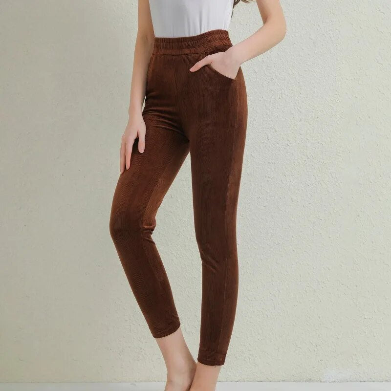  Elise - Women's Corduroy Warm Pants - 07/112024 3 - DYAVOR® 