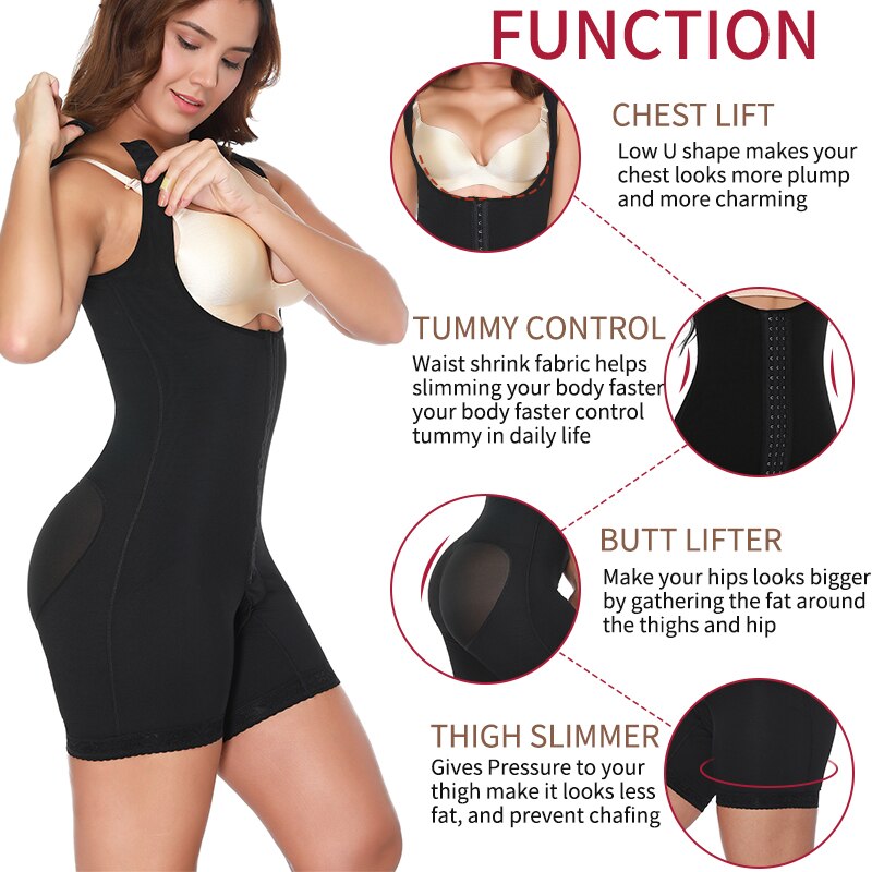  Women's High Compression Post-Surgical Belly Underbust Slimming Bodysuit - Slimmers - DYAVOR® 