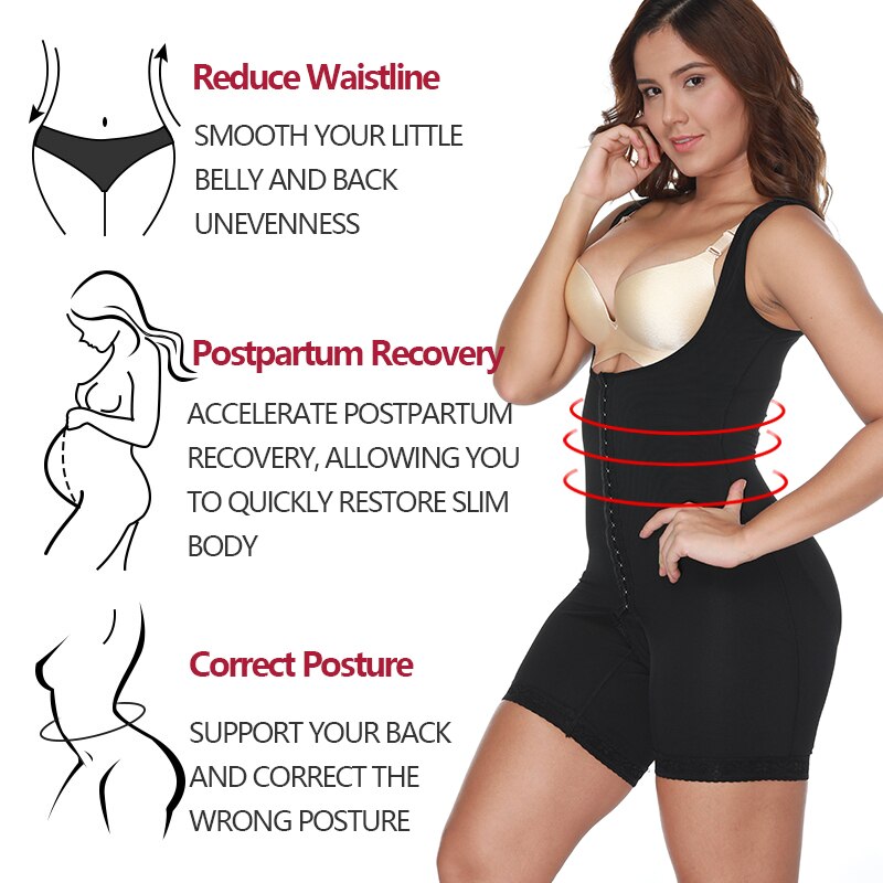  Women's High Compression Post-Surgical Belly Underbust Slimming Bodysuit - Slimmers - DYAVOR® 