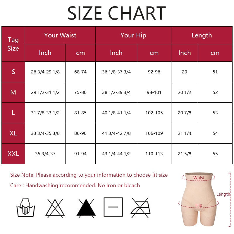 Women's High Waist Butt Lifter Thigh Tummy Control Slimming Shapewear