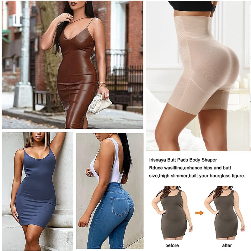 Women's High Waist Butt Lifter Thigh Tummy Control Slimming Shapewear