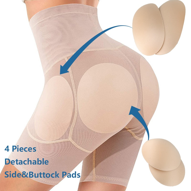 Women's High Waist Butt Lifter Hip Enhancer Tummy Contol Padded Panties