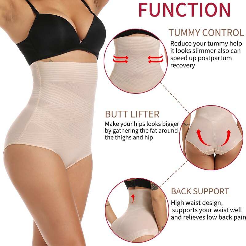 Women's High Waist Sculpting Compression Tummy Control Slimmers Shapewear