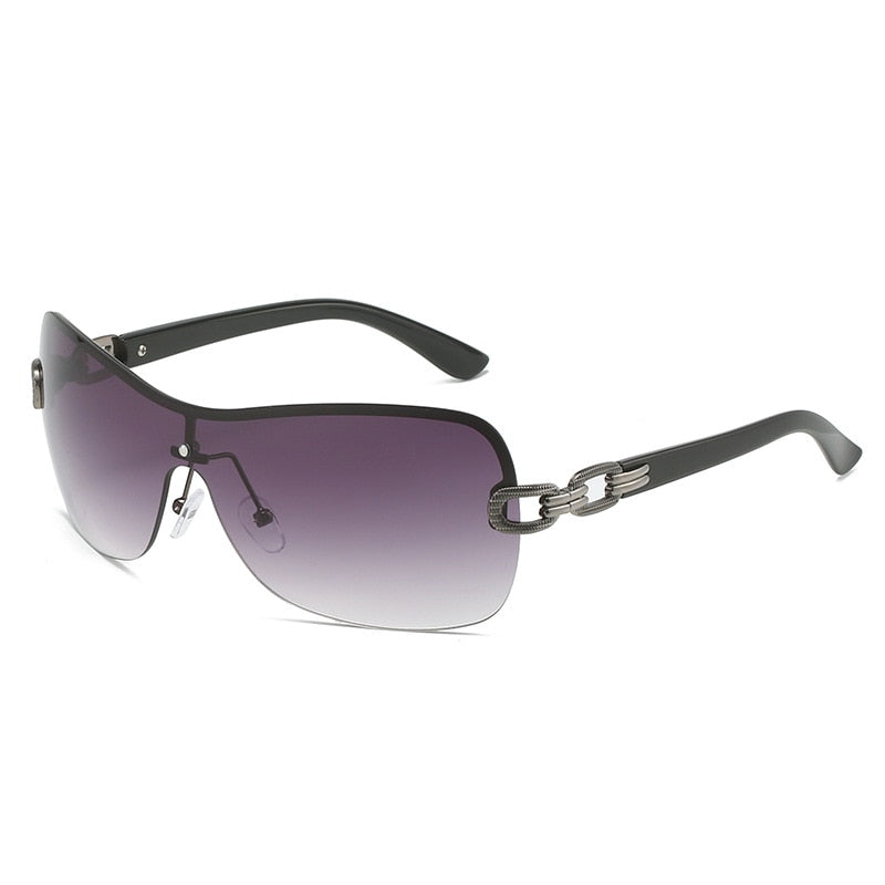  Women's Summer Gradient Vintage Style Oversized Punk Sunglasses - Women Sunglasses - DYAVOR® 