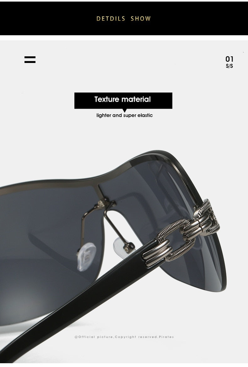  Women's Summer Gradient Vintage Style Oversized Punk Sunglasses - Women Sunglasses - DYAVOR® 