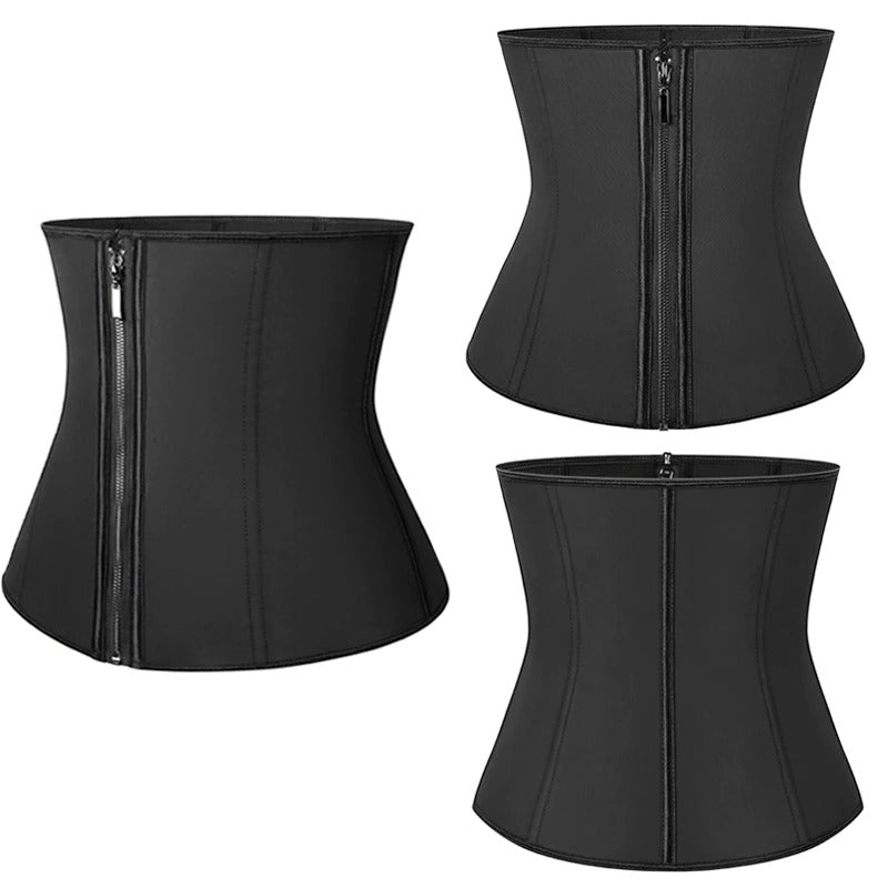 Steel Boned Modeling Girdle Belt Waist Trainer Tummy Control Body Shaper