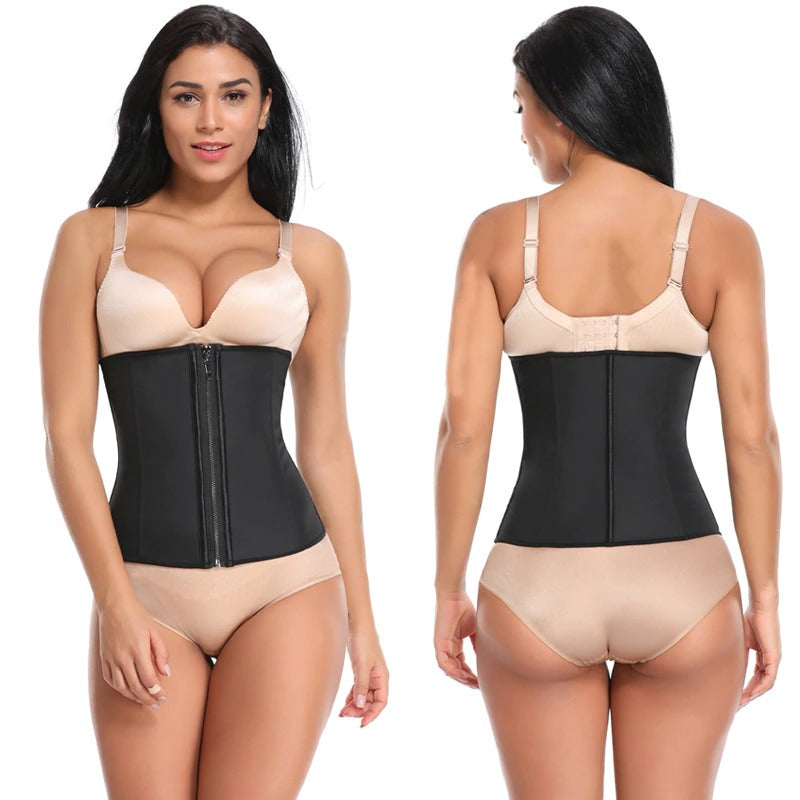 Steel Boned Modeling Girdle Belt Waist Trainer Tummy Control Body Shaper