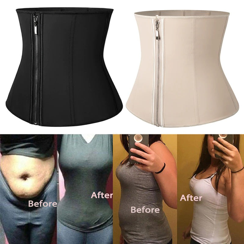 Steel Boned Modeling Girdle Belt Waist Trainer Tummy Control Body Shaper