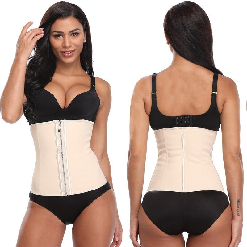 Steel Boned Modeling Girdle Belt Waist Trainer Tummy Control Body Shaper