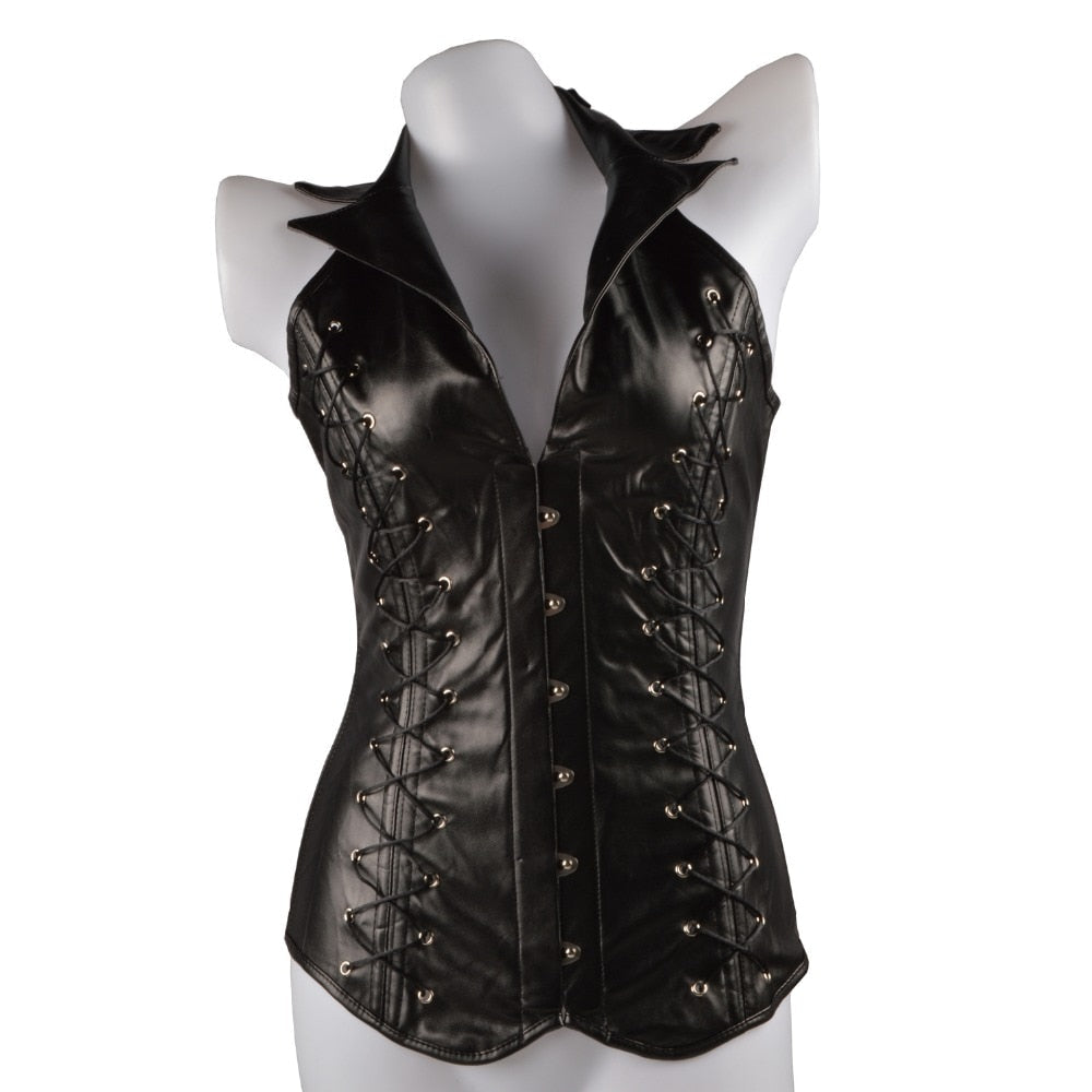  Steampunk Solid Sexy Overbust Armor Waist Trainer Corset Bustiers Slimmers - Slimmers - DYAVOR® 