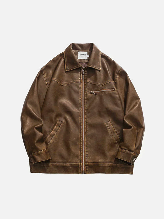  Olivia - Deep Washed Leather Jacket - 07/112024 2 - DYAVOR® 