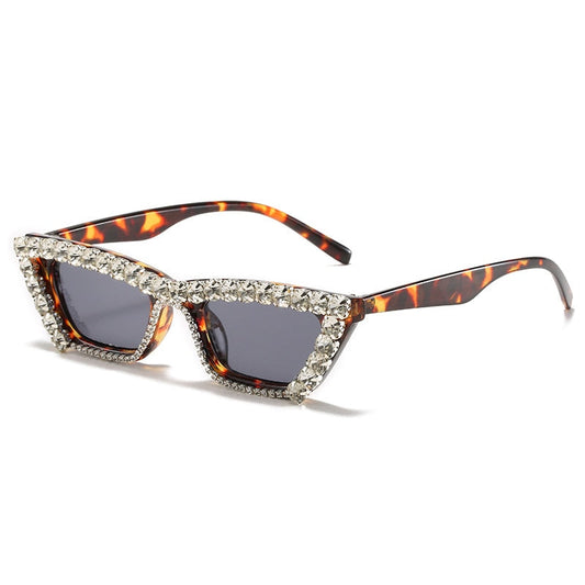  Women's Luxury Diamond Decor Cat Eyes Sexy Hip Hop Sunglasses - Women Sunglasses - DYAVOR® 