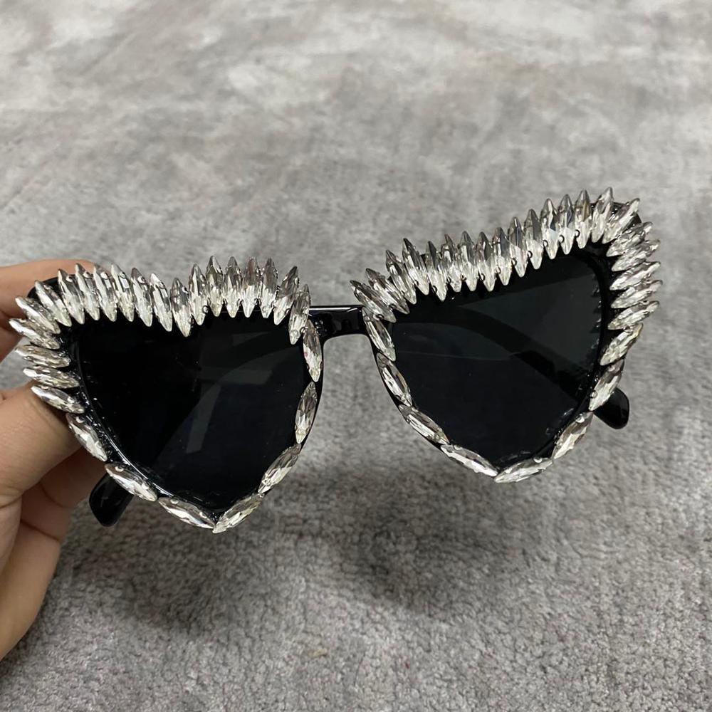  Women's Handmade Party Luxury Diamond Sexy Cat Eye Sunglasses - Women Sunglasses - DYAVOR® 