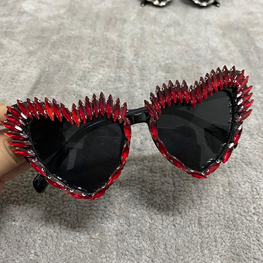  Women's Handmade Party Luxury Diamond Sexy Cat Eye Sunglasses - Women Sunglasses - DYAVOR® 