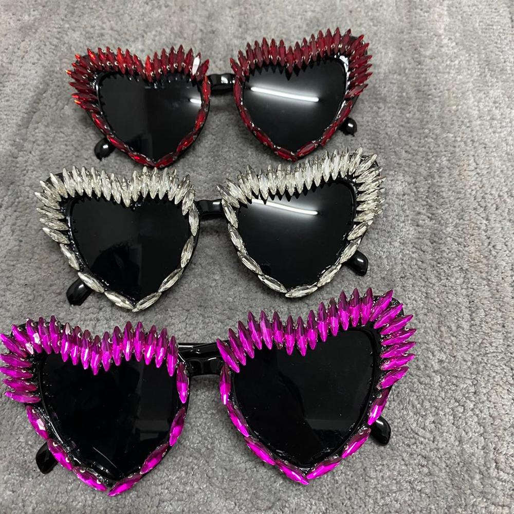  Women's Handmade Party Luxury Diamond Sexy Cat Eye Sunglasses - Women Sunglasses - DYAVOR® 