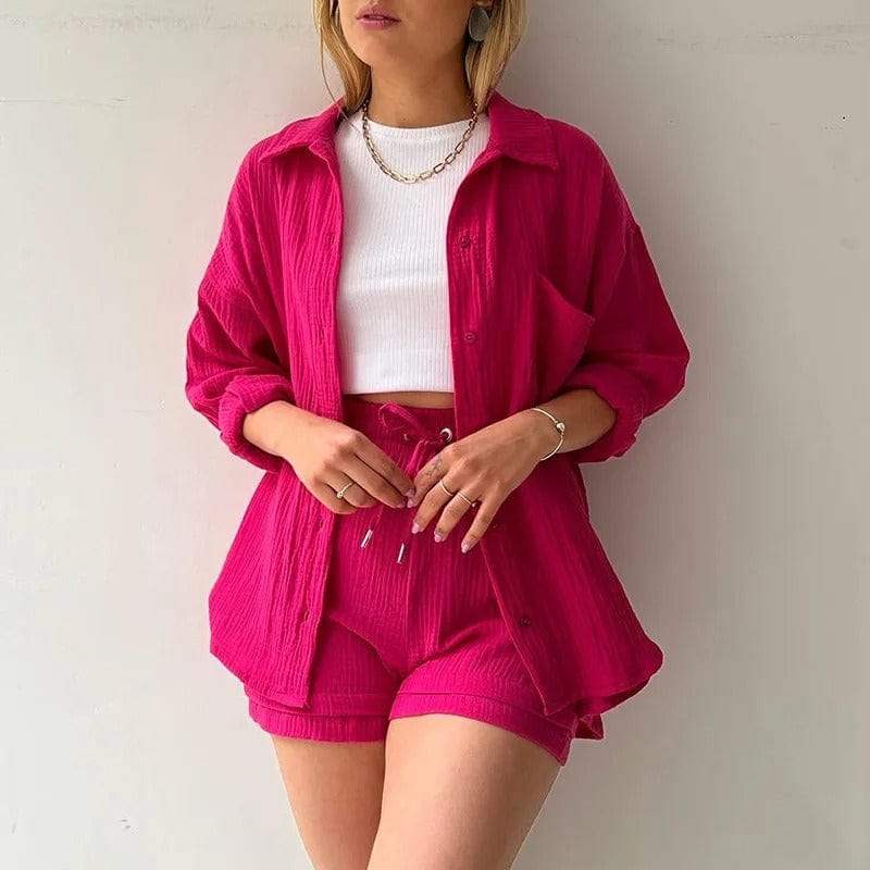  Summer Set Ladies - Trendy - Airy Shirt and Comfortable Pants - Perfect for Hot Days - 05/112024 1 - DYAVOR® 