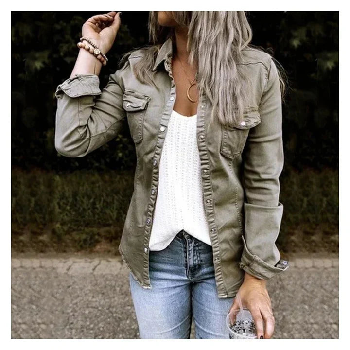 Sophia | hip denim jacket (trend 2024) -  - DYAVOR® 