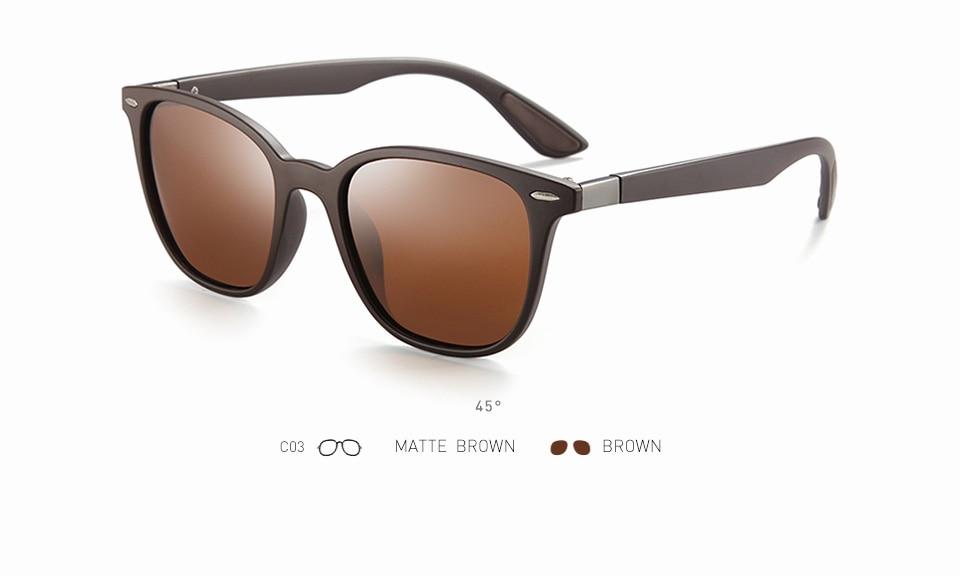  Men and Women Classic Design Polarized Square Frame Sungasses - Unisex Sunglasses - DYAVOR® 