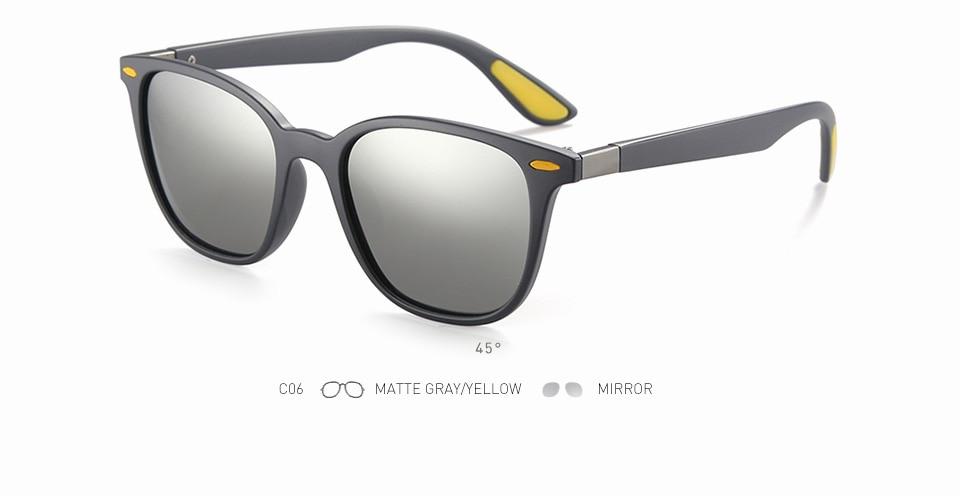  Men and Women Classic Design Polarized Square Frame Sungasses - Unisex Sunglasses - DYAVOR® 