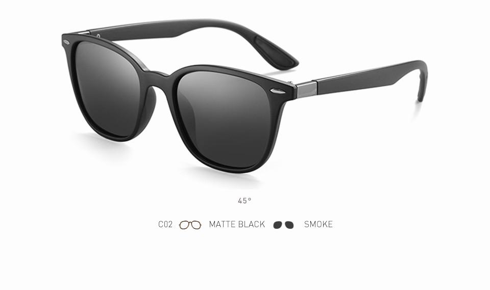  Men and Women Classic Design Polarized Square Frame Sungasses - Unisex Sunglasses - DYAVOR® 