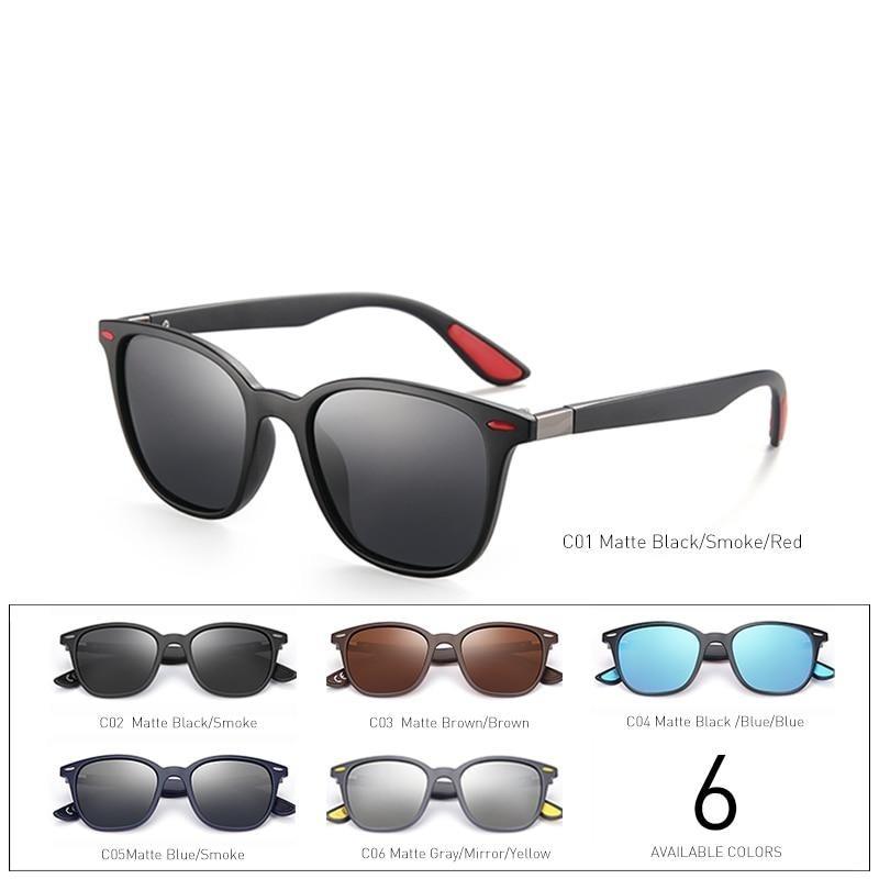  Men and Women Classic Design Polarized Square Frame Sungasses - Unisex Sunglasses - DYAVOR® 