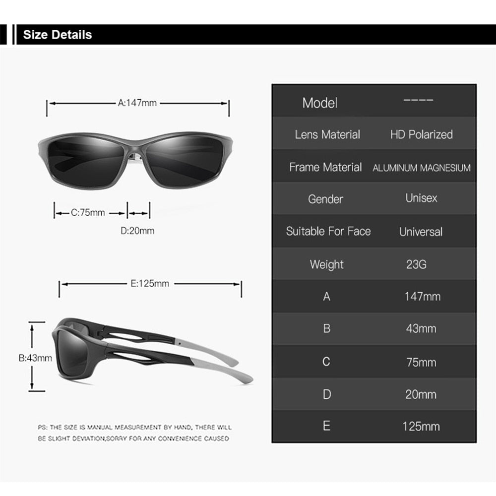  Men and Women Fashion Cycling Polarized UV400 Fishing Sunglasses - Unisex Sunglasses - DYAVOR® 