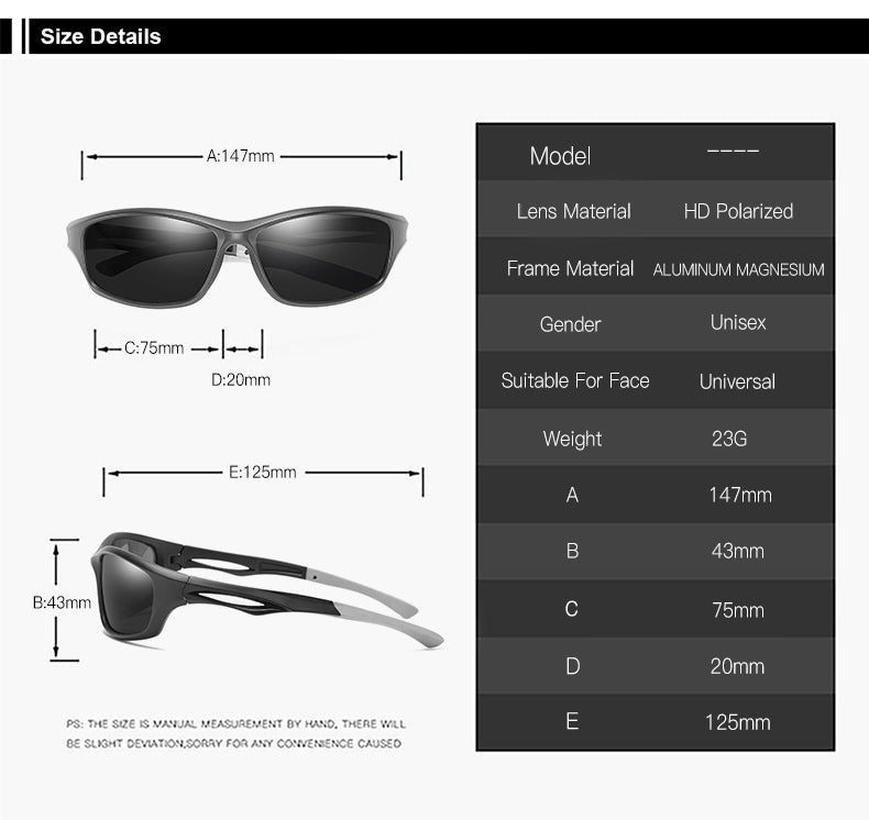  Men and Women Fashion Cycling Polarized UV400 Fishing Sunglasses - Unisex Sunglasses - DYAVOR® 