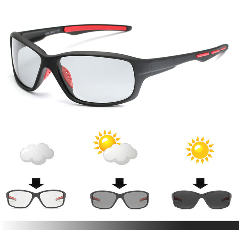  Men and Women Photochromic Polarized UV400 Cycling Sunglasses - Unisex Sunglasses - DYAVOR® 